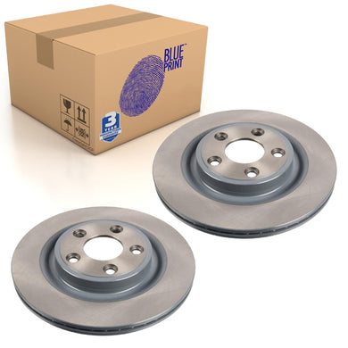 Pair of Rear Brake Disc Fits Jaguar S-Type OE C2C25338 Blue Print ADJ134343