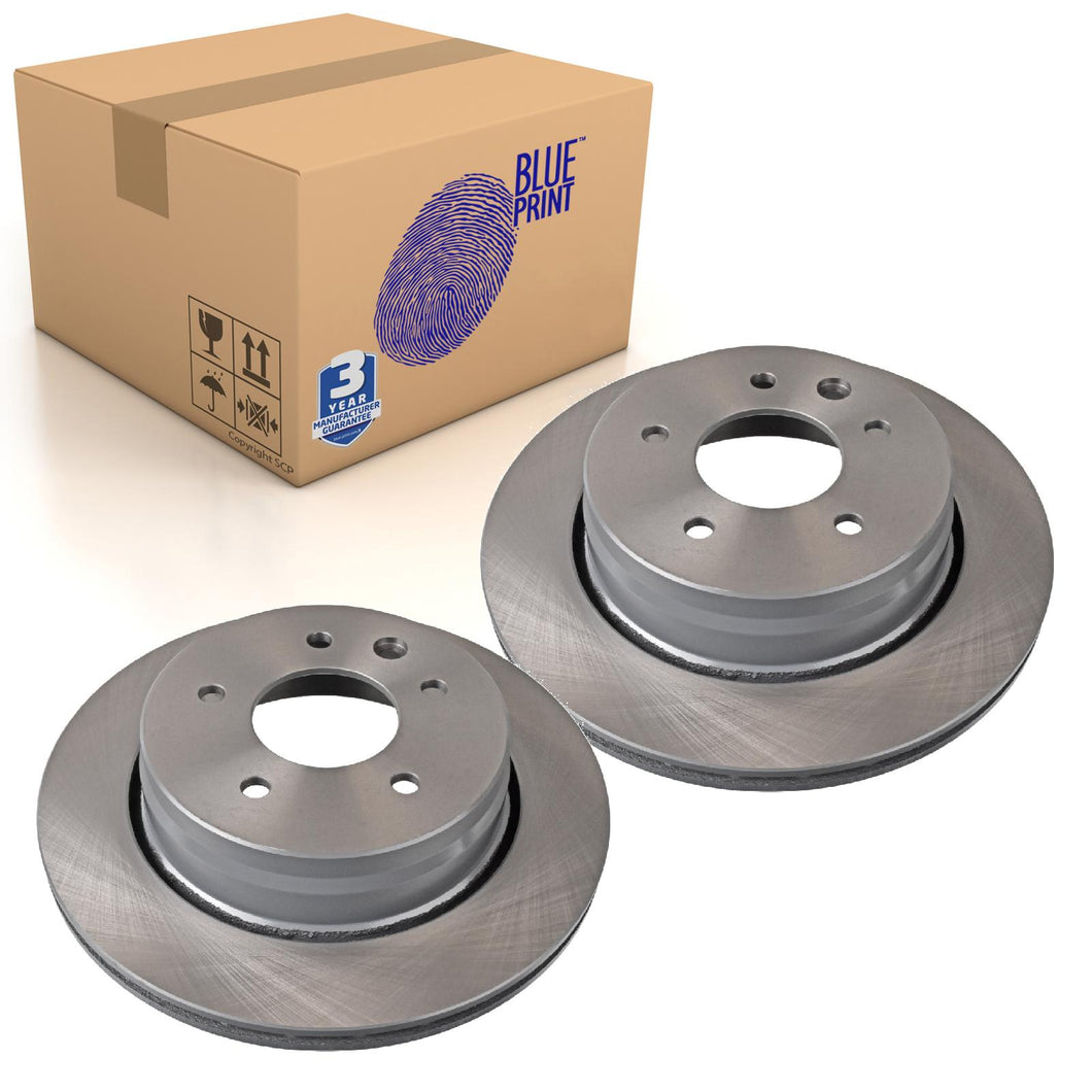 Pair of Rear Brake Disc Fits Jaguar XK8 XKR OE JLM20342 Blue Print ADJ134351