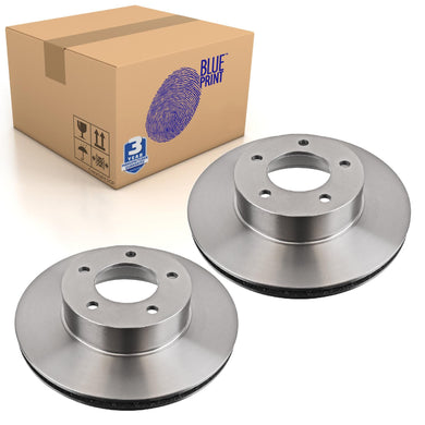 Pair of Front Brake Disc Fits Jaguar XJ6 OE JLM1305 Blue Print ADJ134352