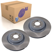 Load image into Gallery viewer, Pair of Rear Brake Disc Fits Jaguar XE XF Land Rover Blue Print ADJ134364
