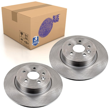 Pair of Rear Brake Disc Fits Land Rover Range IV Blue Print ADJ134369