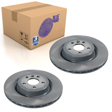 Pair of Rear Brake Disc Fits Land Rover Discovery Sport Ran Blue Print ADJ134372