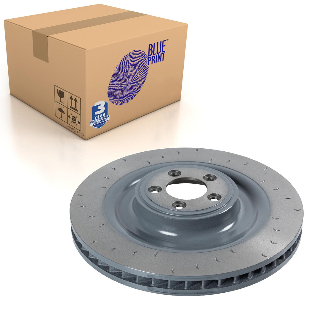 Front Left Brake Disc Fits Jaguar XKRS 2011 2014 XKR 2006 2 Blue Print ADJ134377