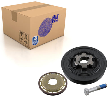 Decoupled Crankshaft Pulley Inc Sensor Ring & Bolt Fits Mit Blue Print ADJ136114