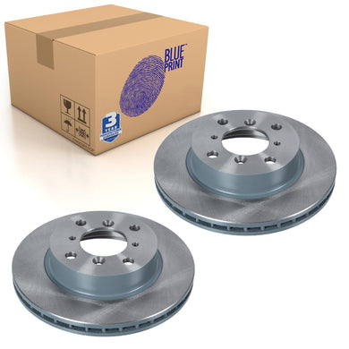 Pair of Front Brake Disc Fits Suzuki Baleno OE 5531161G02 Blue Print ADK84310