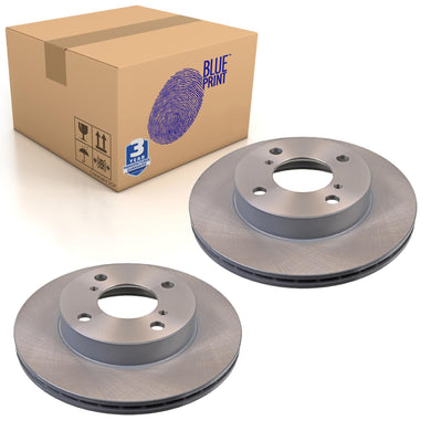 Pair of Front Brake Disc Fits Suzuki Super Carry Blue Print ADK84319