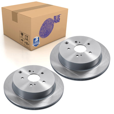 Pair of Rear Brake Disc Fits Suzuki Grand Vitara Blue Print ADK84336