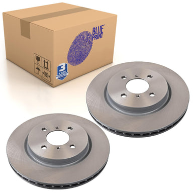 Pair of Front Brake Disc Fits Suzuki Swift OE 5531171L51 Blue Print ADK84341