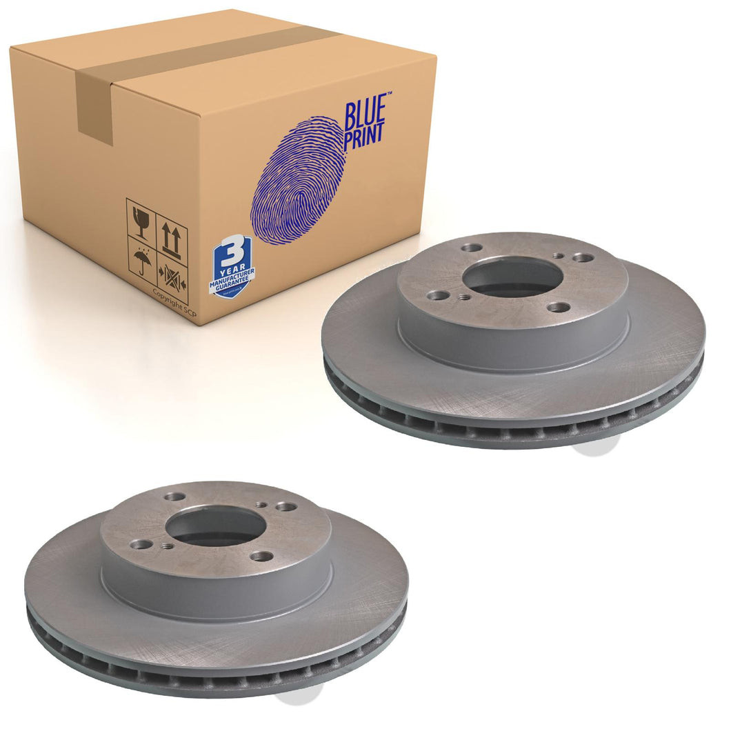 Pair of Front Brake Disc Fits Suzuki Celerio OE 5531184M00 Blue Print ADK84348