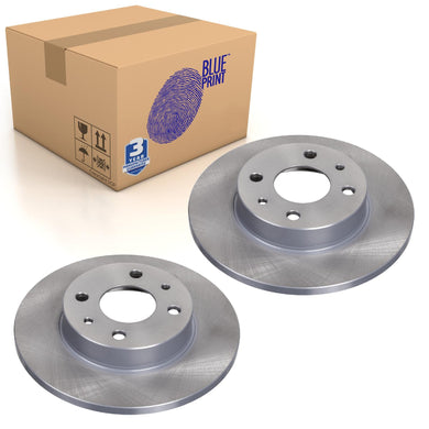 Pair of Brake Disc Fits FIAT 500 301 312 C 600 Brava Bravo Blue Print ADL144304