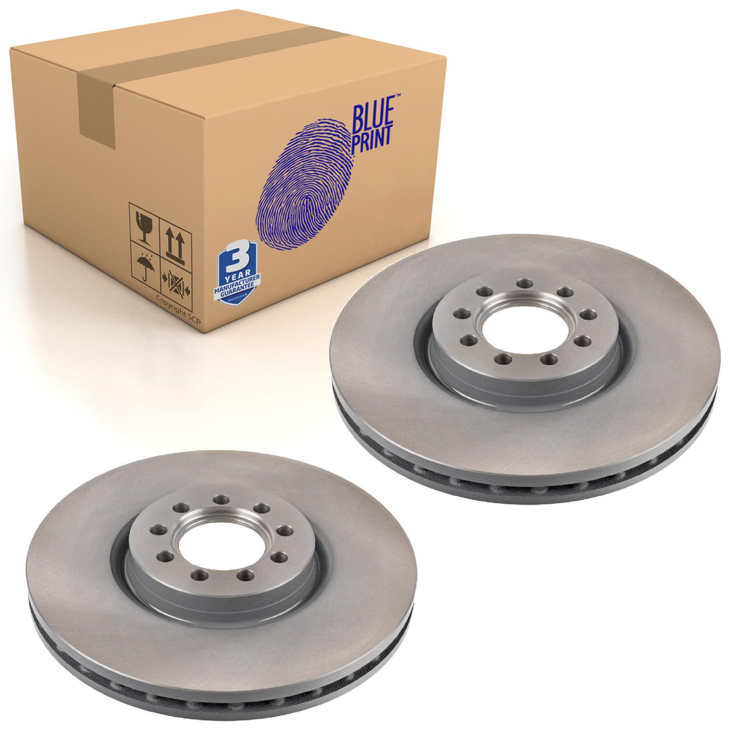 Pair of Front Brake Disc Fits Iveco OE 002996121S1 Blue Print ADL144334