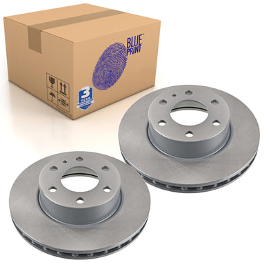 Pair of Front Brake Disc Fits Iveco OE 002996131S1 Blue Print ADL144335