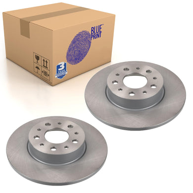 Pair of Rear Brake Disc Fits Fiat OE 51808471 Blue Print ADL144338