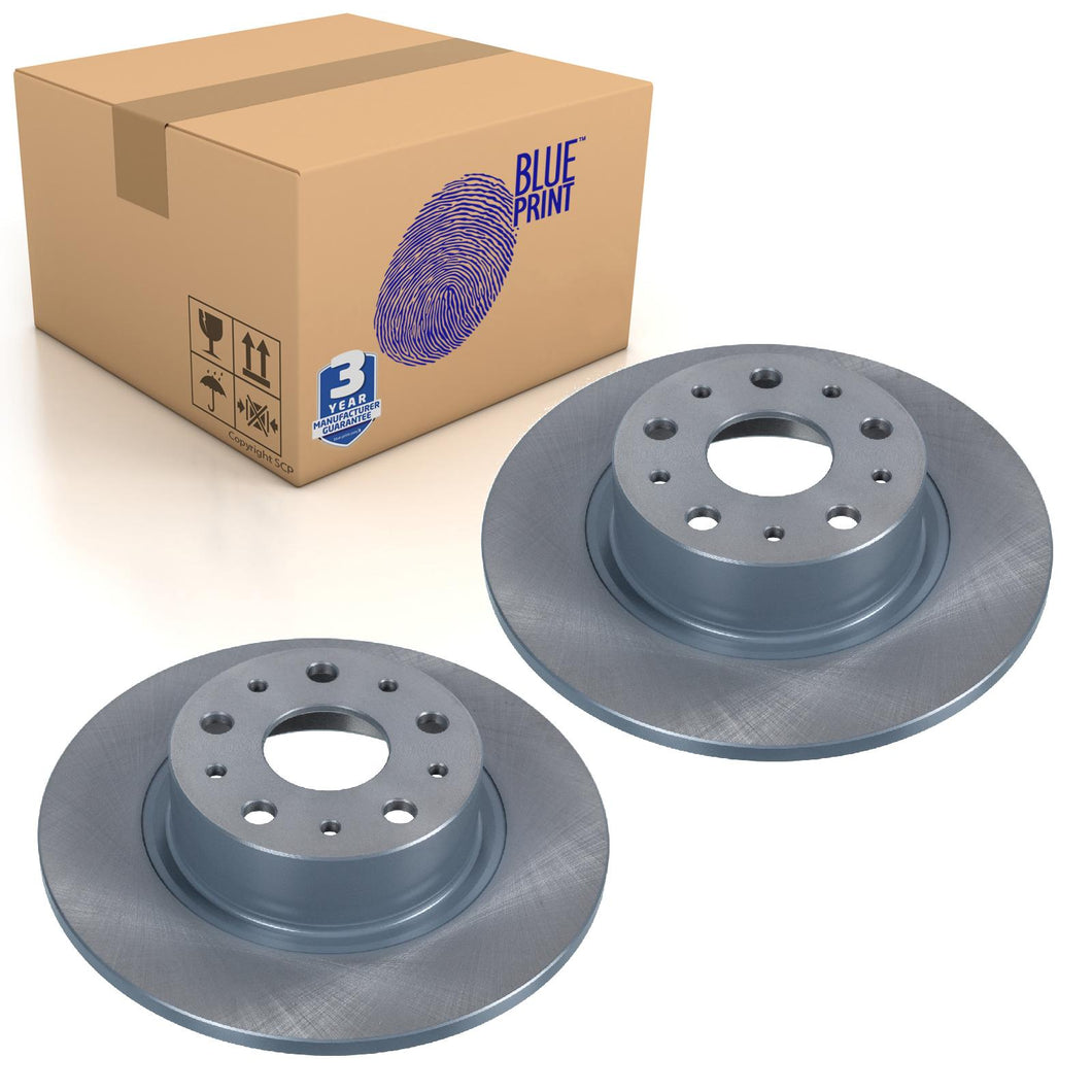 Pair of Rear Brake Disc Fits Alfa 166 OE 71739570 Blue Print ADL144344