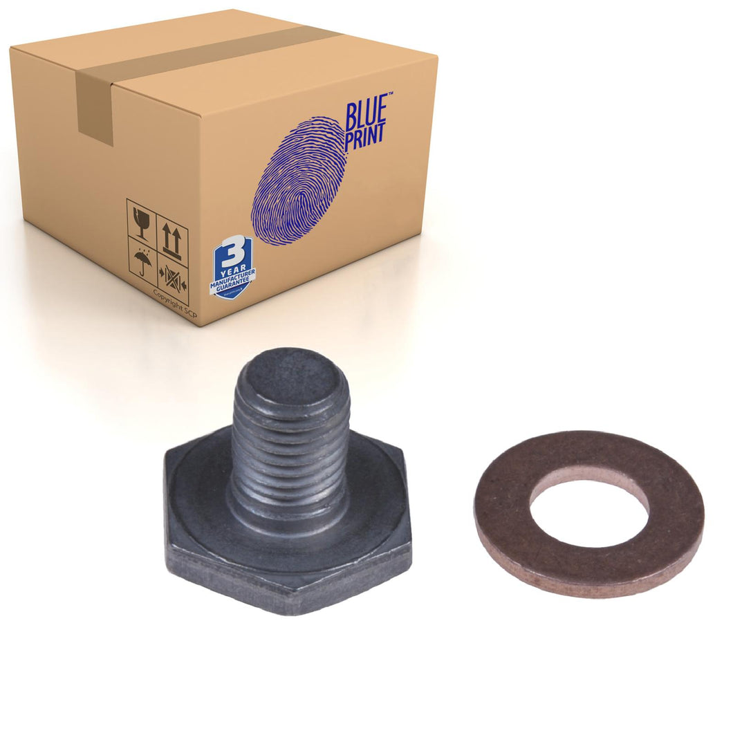 Oil Drain Plug Inc Sealing Ring Fits Ford C-MAX Ecosport Fie Blue Print ADM50103