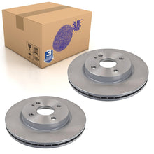Load image into Gallery viewer, Pair of Front Brake Disc Fits Mazda Mazda2 OE DF7133251A Blue Print ADM543100