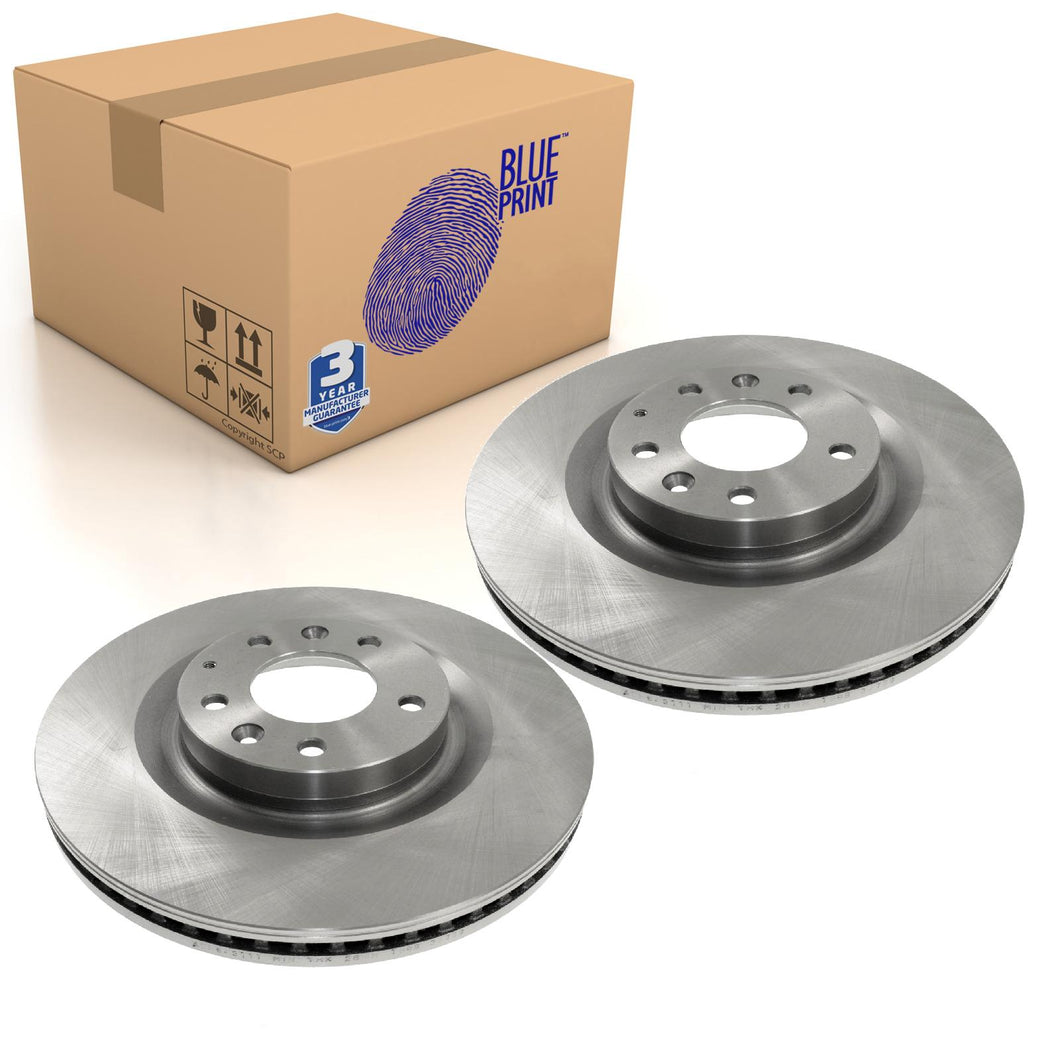 Pair of Front Brake Disc Fits Mazda CX-7 ER CX-9 TB TB Blue Print ADM543111