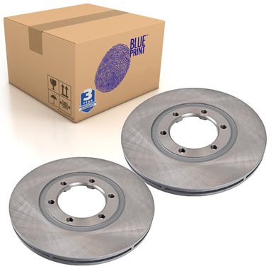 Pair of Front Brake Disc Fits Mazda B-Seriess UD UF UN E-Ser Blue Print ADM54317