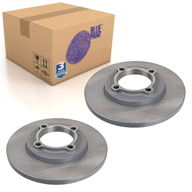 Pair of Front Brake Disc Fits Mazda 121 DA OE DA0133251 Blue Print ADM54323