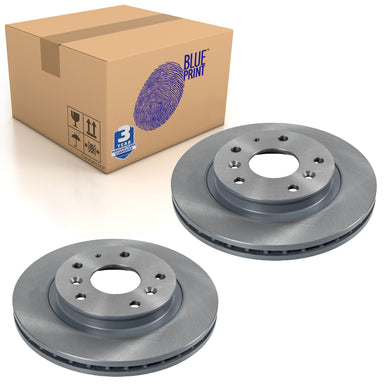 Pair of Front Brake Disc Fits Mazda 626 GD GV Capella GV Blue Print ADM54325