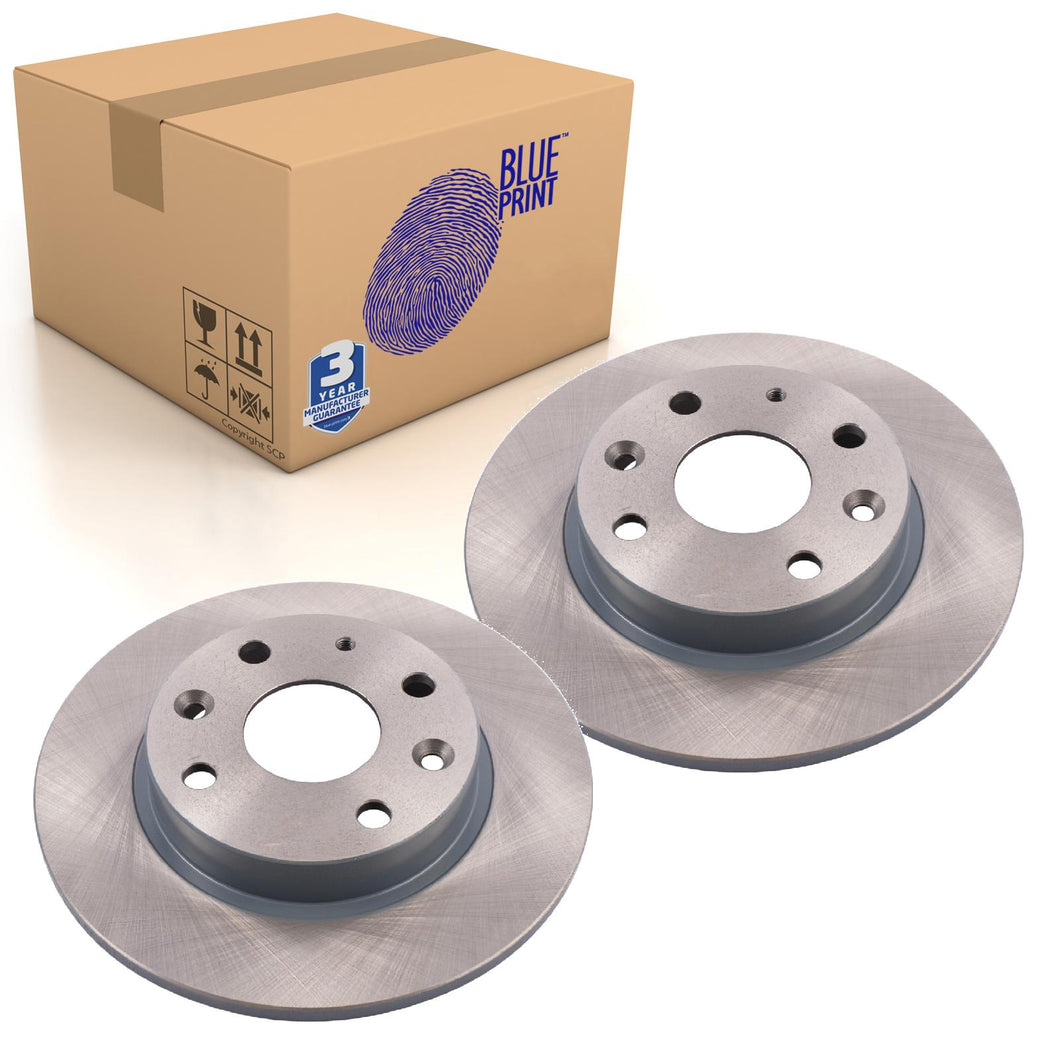 Pair of Rear Brake Disc Fits Mazda 323 BG MX-5 NA Miata NA Blue Print ADM54339
