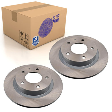 Pair of Rear Brake Disc Fits Mazda 626 GE GF GW MX-6 Premacy Blue Print ADM54342