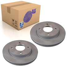 Load image into Gallery viewer, Pair of Front Brake Disc Fits Ford Mazda 121 DW JASM JBSM Fi Blue Print ADM54365