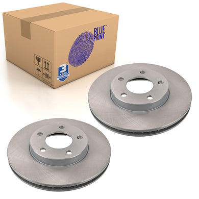 Pair of Front Brake Disc Fits Mazda Tribute EP Ford Maverick Blue Print ADM54368