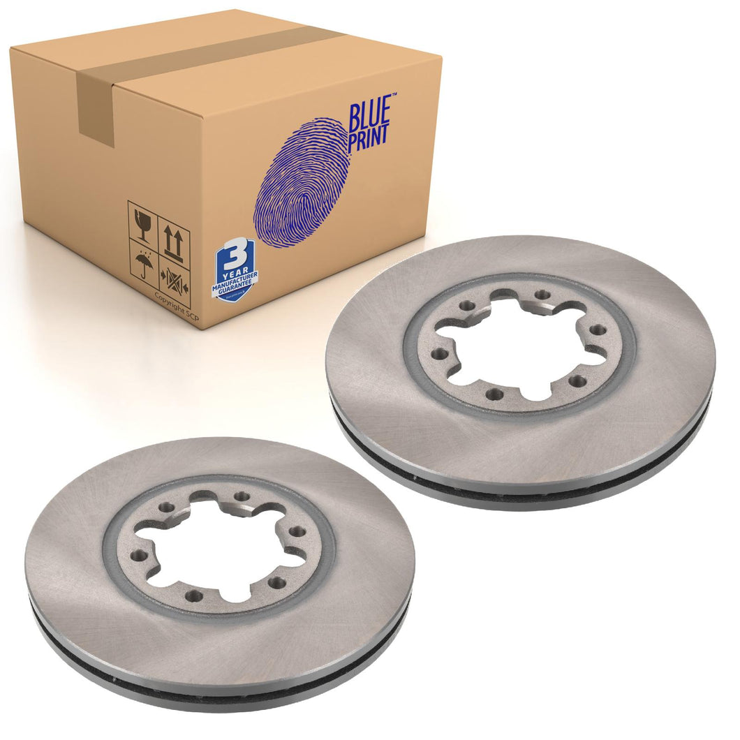 Pair of Front Brake Disc Fits Mazda B-Seriess UN BT-50 Ford Blue Print ADM54385