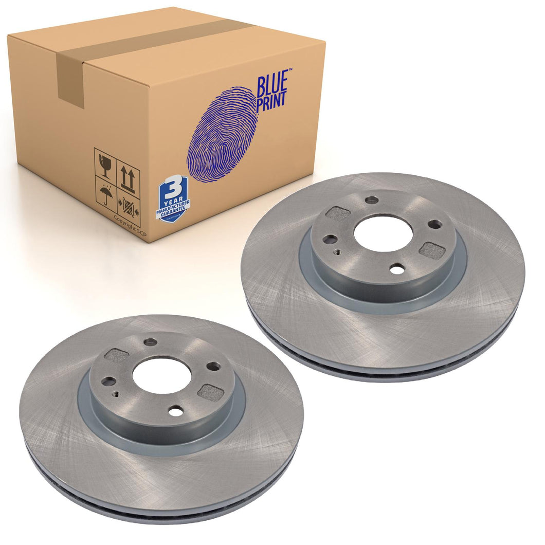 Pair of Front Brake Disc Fits Mazda MX-5 NB OE N06Y3325X Blue Print ADM54386