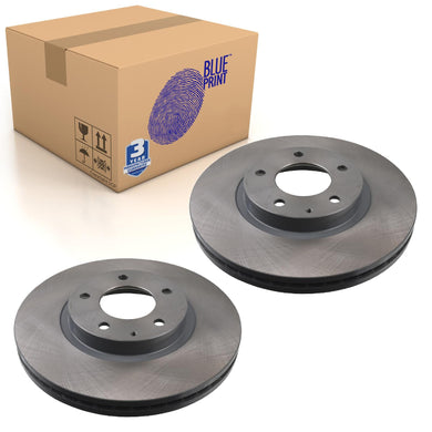 Pair of Front Brake Disc Fits Mazda MPV LW OE L12Y3325X Blue Print ADM54392