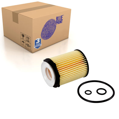 Oil Filter Inc Seal Rings Fits Infiniti Q30 Q50 Q60 QX30 Mer Blue Print ADN12140