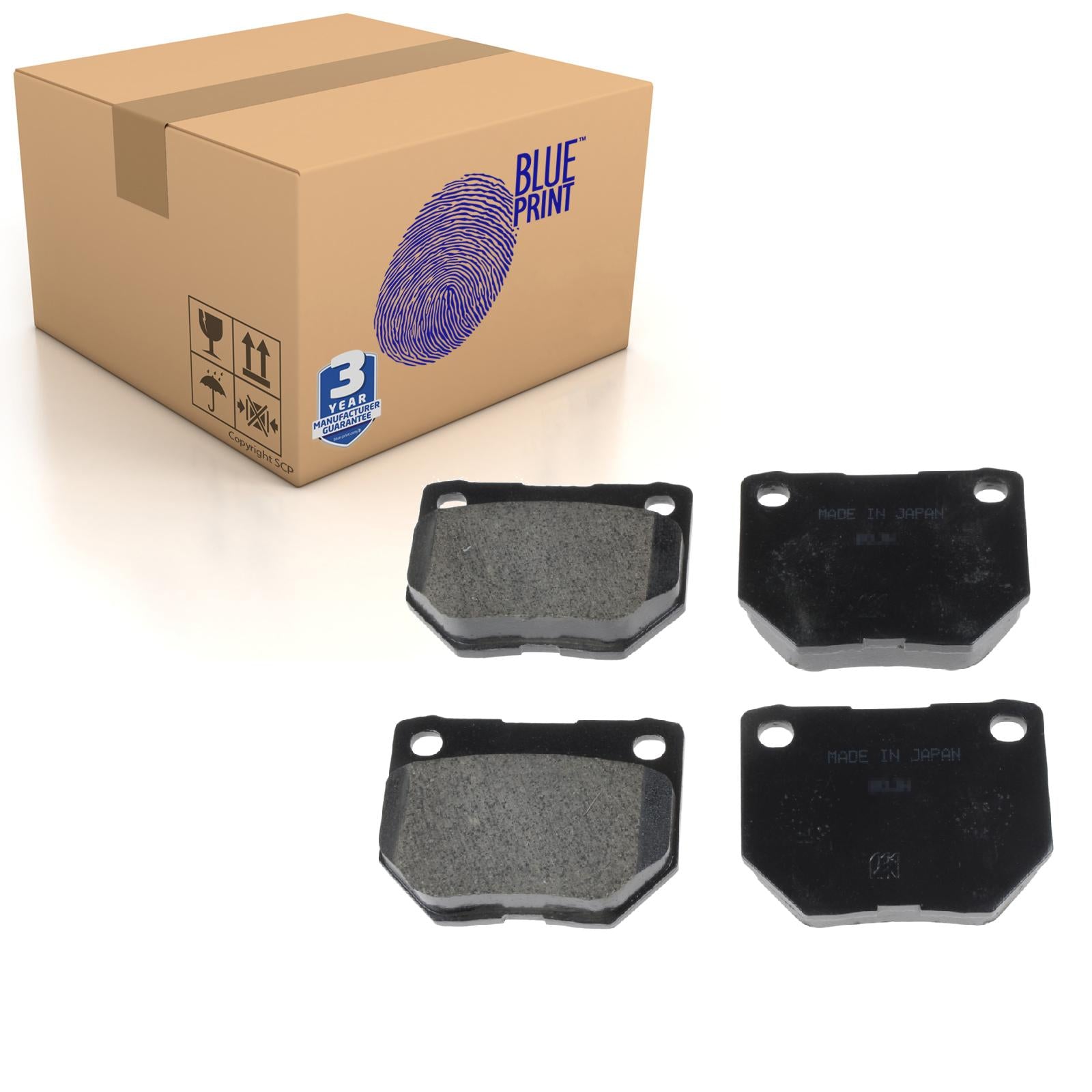 のり natsu Rear Brake Pads 300ZX Set Kit Fits Nissan 44060-04U86 Blue Print