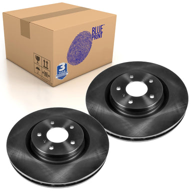 Pair of Front Brake Disc Fits Nissan 350Z Fairlady Z Skylin Blue Print ADN143109