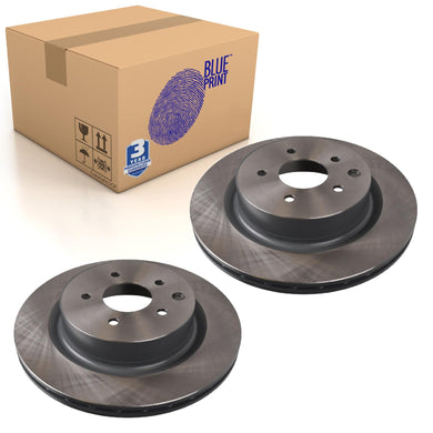 Pair of Rear Brake Disc Fits Nissan 350Z Fairlady Z Skyline Blue Print ADN143110