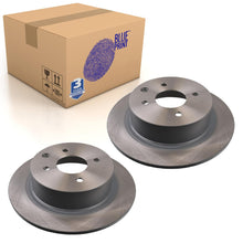 Load image into Gallery viewer, Pair of Rear Brake Disc Fits Nissan Cube Tiida I Blue Print ADN143134