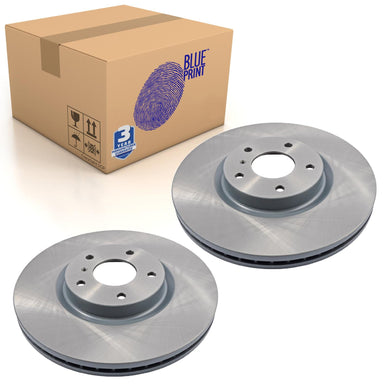 Pair of Front Brake Disc Fits Nissan Fairlady Z Murano Skyl Blue Print ADN143143