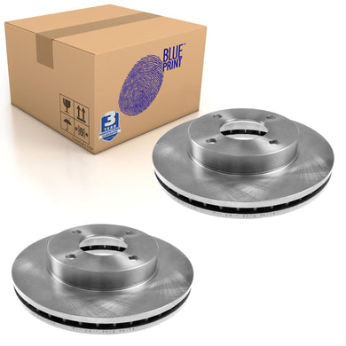 Pair of Front Brake Disc Fits Nissan Evalia NV200 Blue Print ADN143150