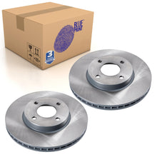 Load image into Gallery viewer, Pair of Front Brake Disc Fits Nissan Micra Note 4WD Sunny Blue Print ADN143154