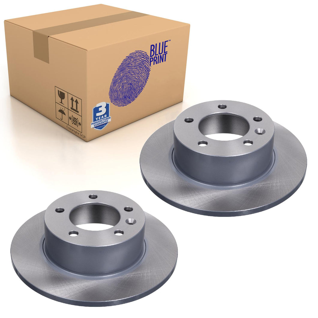 Pair of Rear Brake Disc Fits Vauxhall Movano OE 432000367R Blue Print ADN143165
