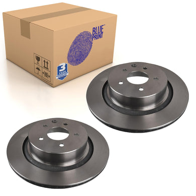 Pair of Rear Brake Disc Fits Nissan Skyline Infiniti EX35 E Blue Print ADN143169