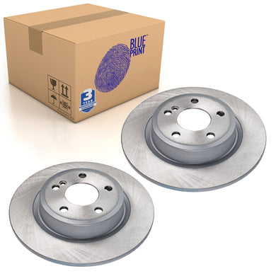 Pair of Rear Brake Disc Fits Nissan Infiniti Q30 QX30 Blue Print ADN143185