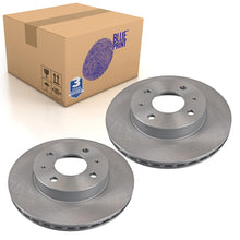 Load image into Gallery viewer, Pair of Front Brake Disc Fits Nissan 100NX AD Cubic Sunny Blue Print ADN14328