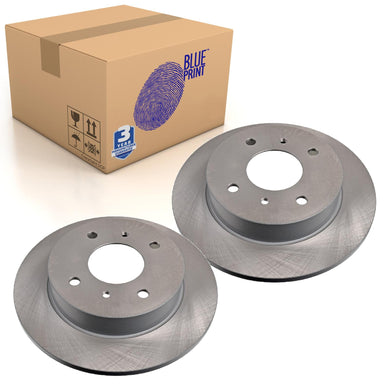 Pair of Rear Brake Disc Fits Nissan Almera Primera II Blue Print ADN14361