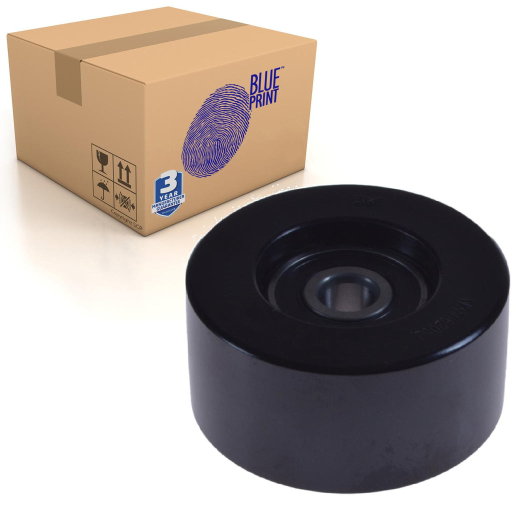 Upper Auxiliary Belt Idler Pulley Fits Nissan Cabstar Pathf Blue Print ADN196522