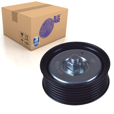 Auxiliary Belt Idler Pulley Inc Bolt Fits Nissan Qashqai Blue Print ADN196523