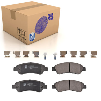 Rear Brake Pads Relay Set Kit Fits Citroen 16 111 408 80 Blue Print ADP154258