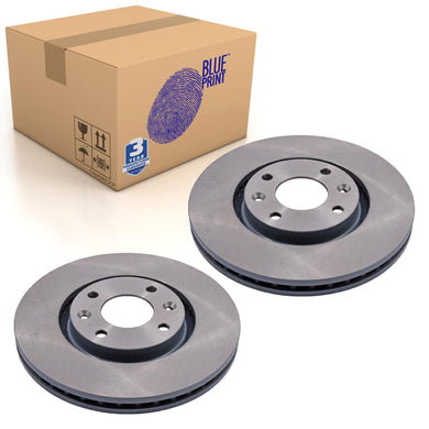 Pair of Front Brake Disc Fits Vauxhall OE 424984 Blue Print ADP154301