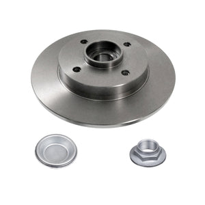 Pair of Rear Brake Disc Inc Wheel Bearing Abs Sensor Ring A Blue Print ADP154304