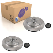 Load image into Gallery viewer, Pair of Rear Brake Disc Inc Wheel Bearing Abs Sensor Ring A Blue Print ADP154305